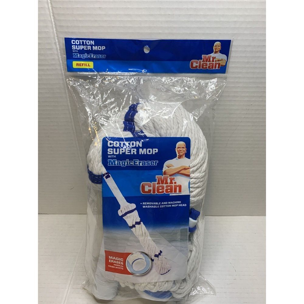 Mr.Clean Cotton Super Twist Mop Refill With Magic Eraser Cotton Mop 446997‎